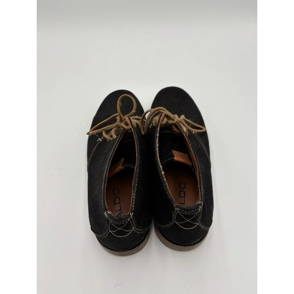Aldo Boots Sz 44 M Dark Brown Almond Toe Chukka Leather Men